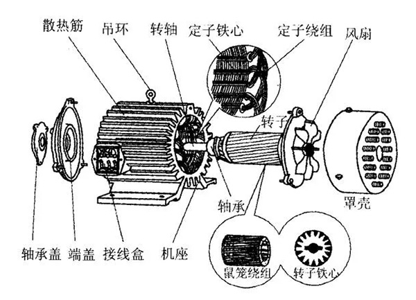 三相異步電動(dòng)機(jī)的六種分類方法及具體分類。